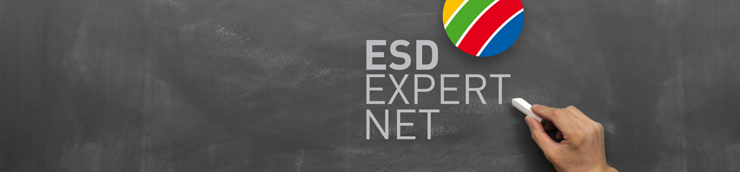 Tafel mit ESD Logo